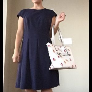 Navy Blue Business Dress